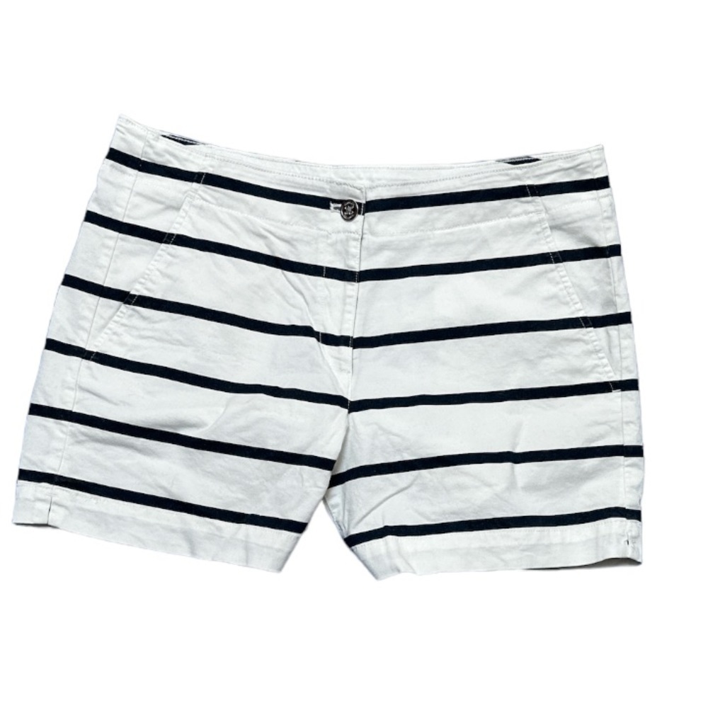 Nautica Striped Shorts White/ Navy Size 10
